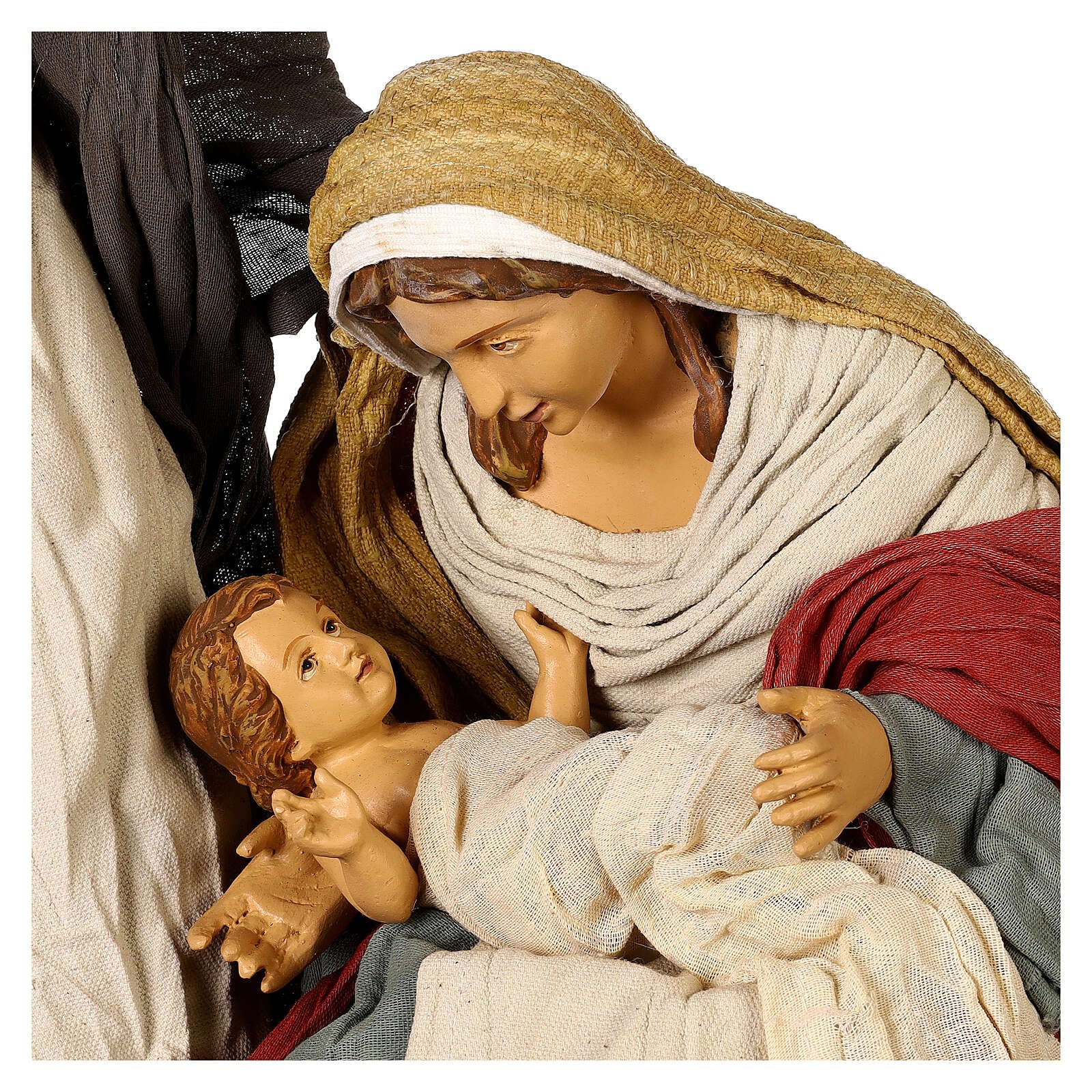 Holyart Nativity set of 65 cm, Hope collection, resin and fabric