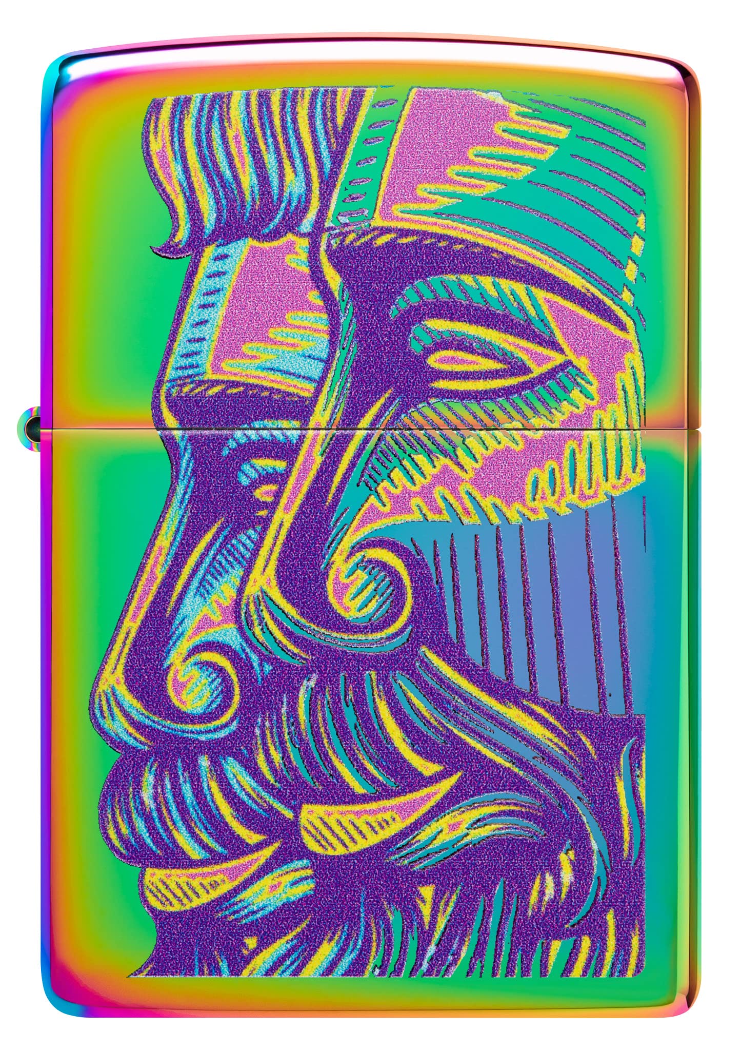 Zippo Lighter, Metal, Multicolored, One Size, Spectrum - Greek Psych, 5.5 x 3.8 x 1.2 cm - Image 2