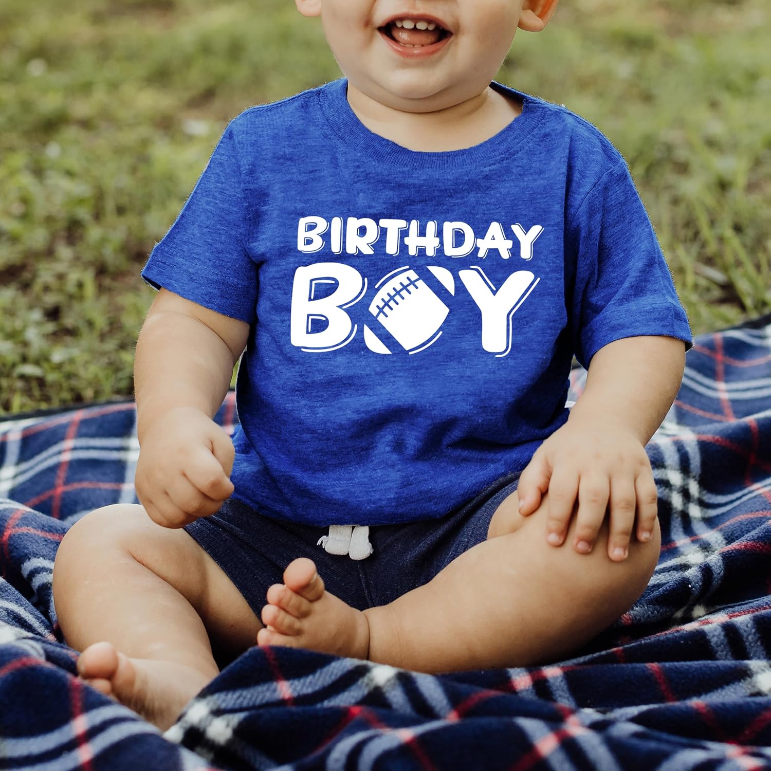 Olive Loves Apple Birthday Boy Football Sports Lover Birthday Shirt for Boys All Ages Birthday