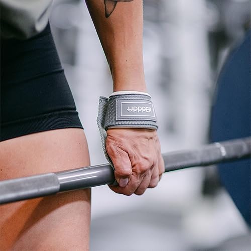 Miniatura 6 de UPPPER Correas de levantamiento de pesas con neopreno acolchado para peso muerto, entrenamiento de fuerza, entrenamientos de gimnasio, correas de