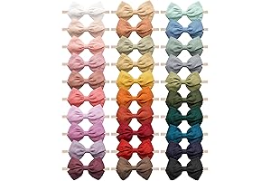 30 Pcs Nylon Headbands for Girls