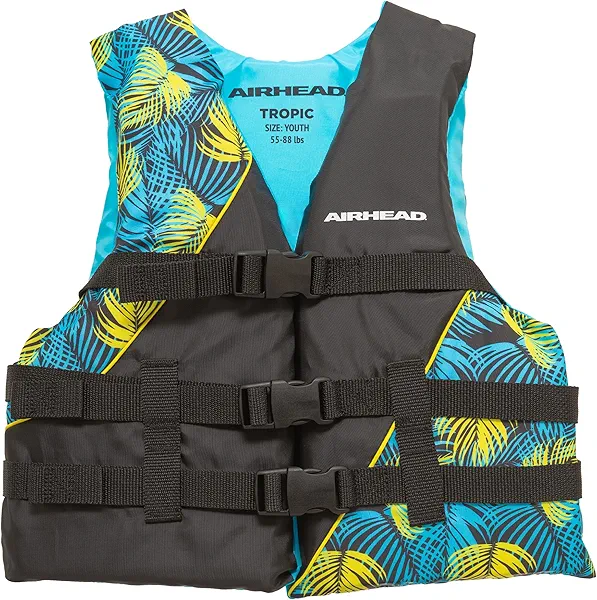 Airhead Tropic Life Jacket | Closed Sided PFD | Child, Youth and Adult
