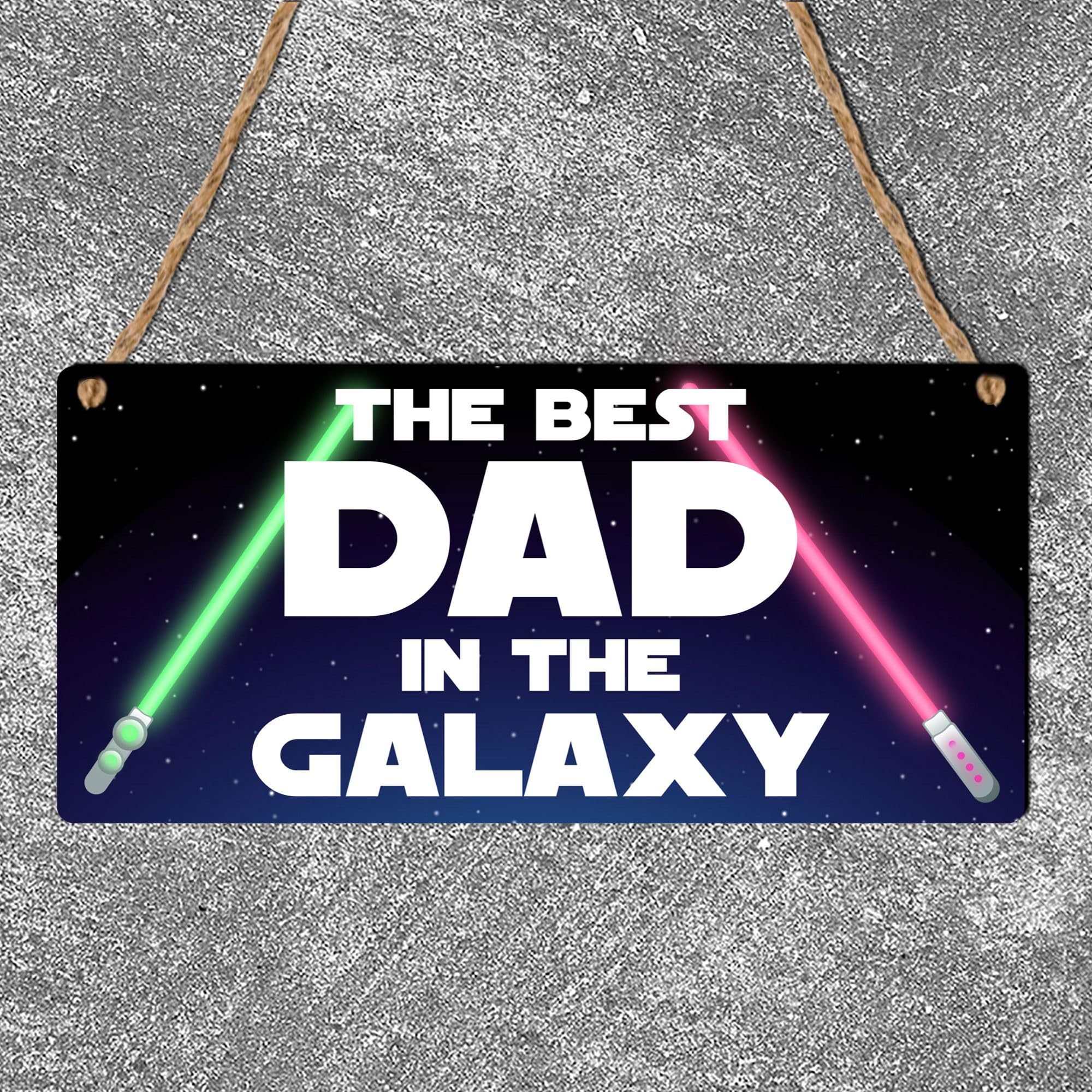 Pixie's Gifts Targa in legno tagliata al laser per la festa del papà e occasioni speciali, regalo divertente per papà, decorazione rustica per la casa, realizzata nel Regno Unito