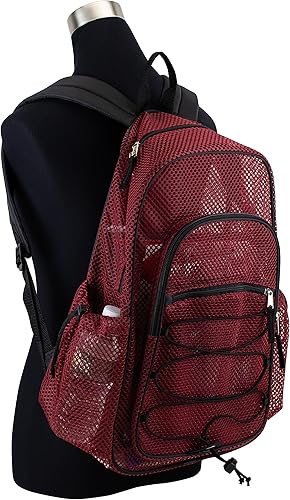 Miniatura 7 de Eastsport Mochila ligera de malla resistente con elástico ajustable para viajes, trabajo, deportes, playa, universidad, control de seguridad, bolsa