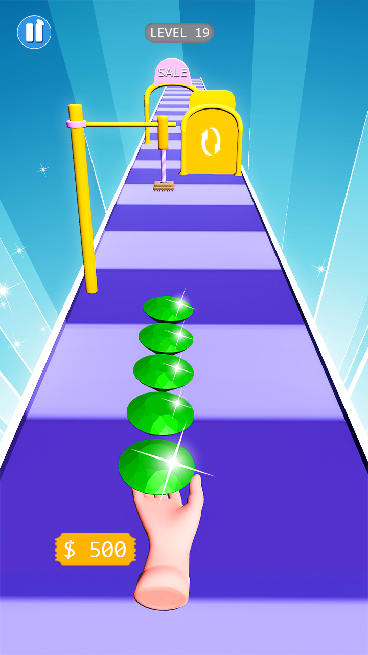 Gem Stack Games 3D, Jewel Stacking Games, Diamond Stack Rush Games