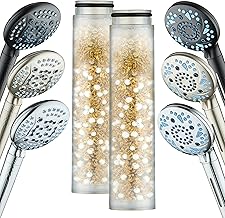 AquaCare 2-pack American KDF Pure Stay-Clean Shower Filter Replacement Cartridge for World's Most Advanced Handheld Shower Heads with Built-in Water Filter and 2-mode Power Wash - Top American Brand