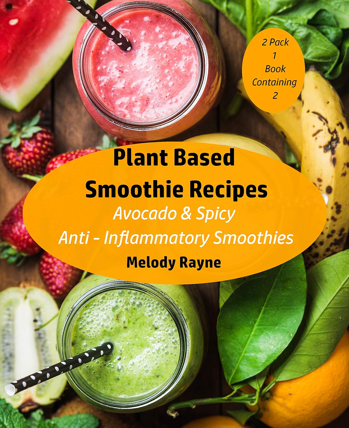 Plant Based Smoothie Recipes 2 Pack Avocado & Spicy Anti