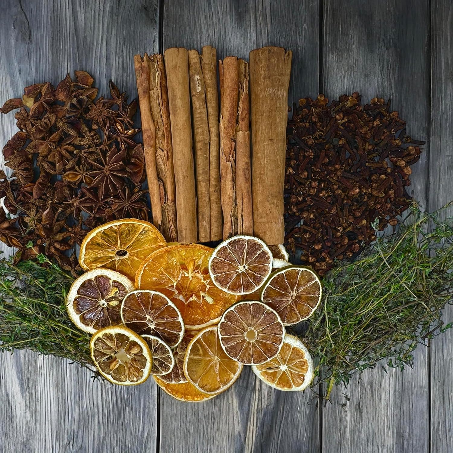 Kejora Autumn Simmering Potpourri- Citrus, Clove, Cinnamon, Star Anise, Thyme Fall & Winter Holiday Scents Fragrance Stovetop Potpourri