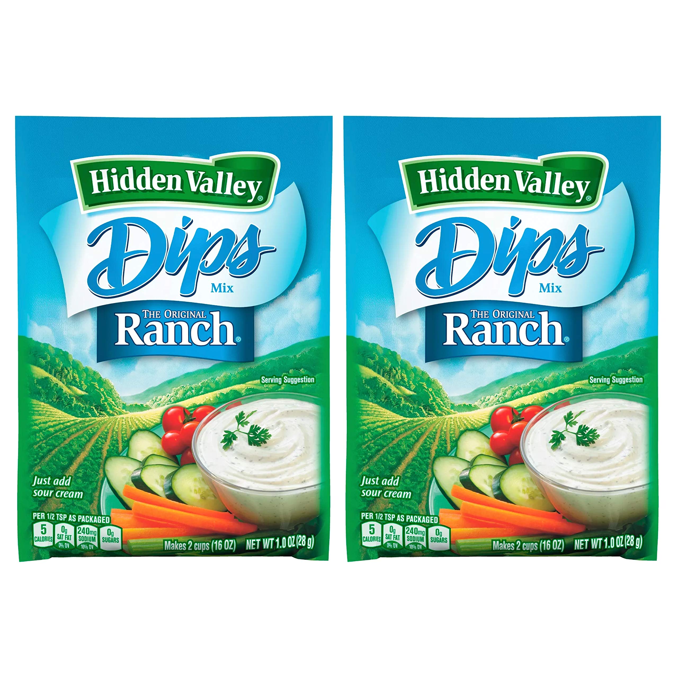 Hidden Valleythe Original Ranch Dip Mix, 1 Ounce Packet (Pack of 2)