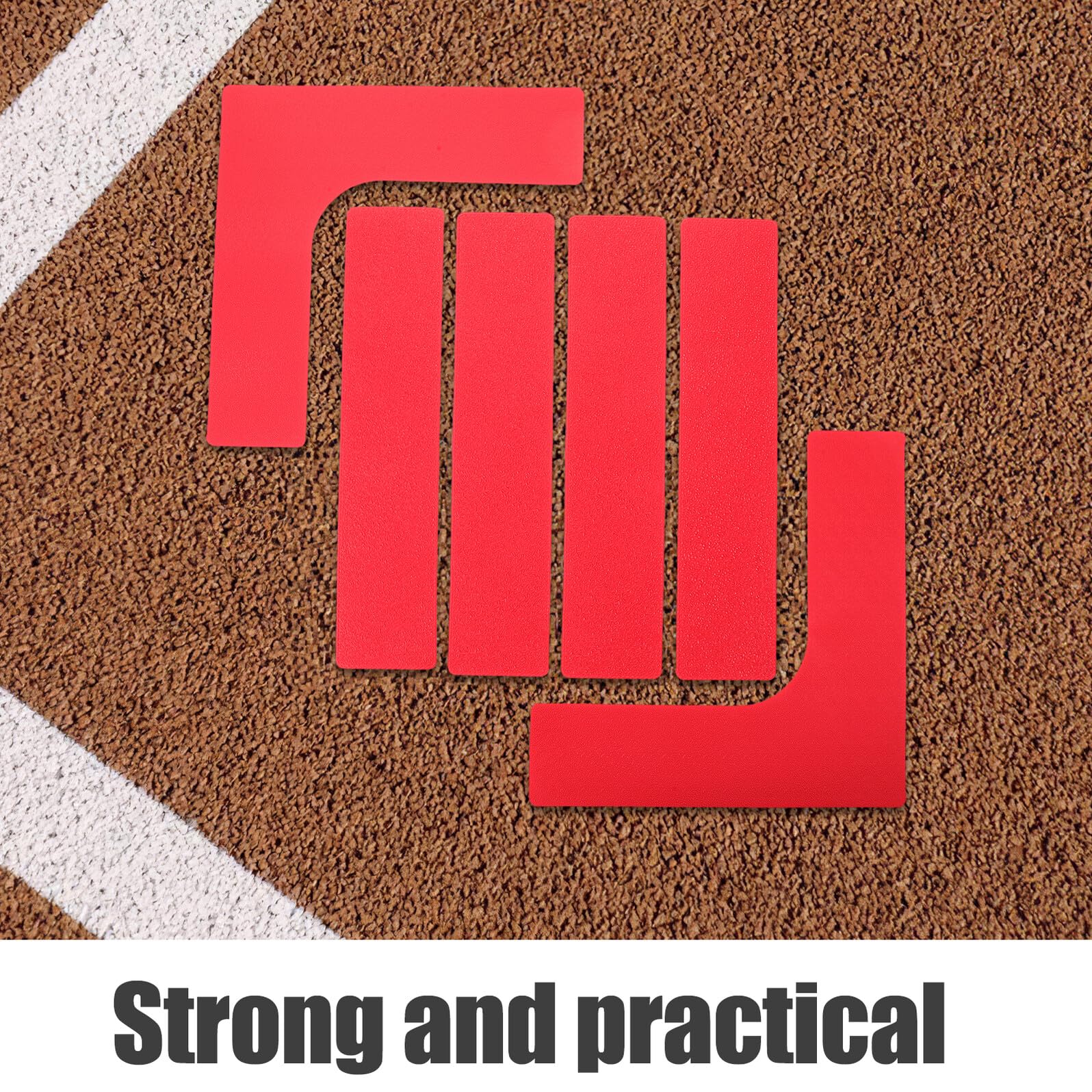 Mikinona Official Court Lines Marker Kit Flexible Flat Tennis Boundary Tape with UV Protection for Pickleball Volleyball Outdoor Sports Driveway Lawn Park