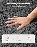 VEVOR Indoor Plush Area Rugs, 5 x 8 ft Soft Plush Carpet, Furry Shag Area Rugs for Living Room, Bedroom, Sunroom, Modern Home Decor Aesthetic, Non-Shedding, Non-Woven, Slip-Resistant, Dark Gray