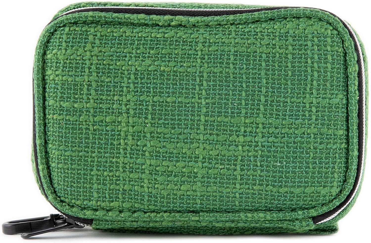 DIME BAGS Pod Padded Travel Pouch with Keychain Clip, Interior Padding for Glass & Gear Protection, Multiple Compartments for Safe Packing, Compact Hempster Storage Case (7 Inch, Forest)