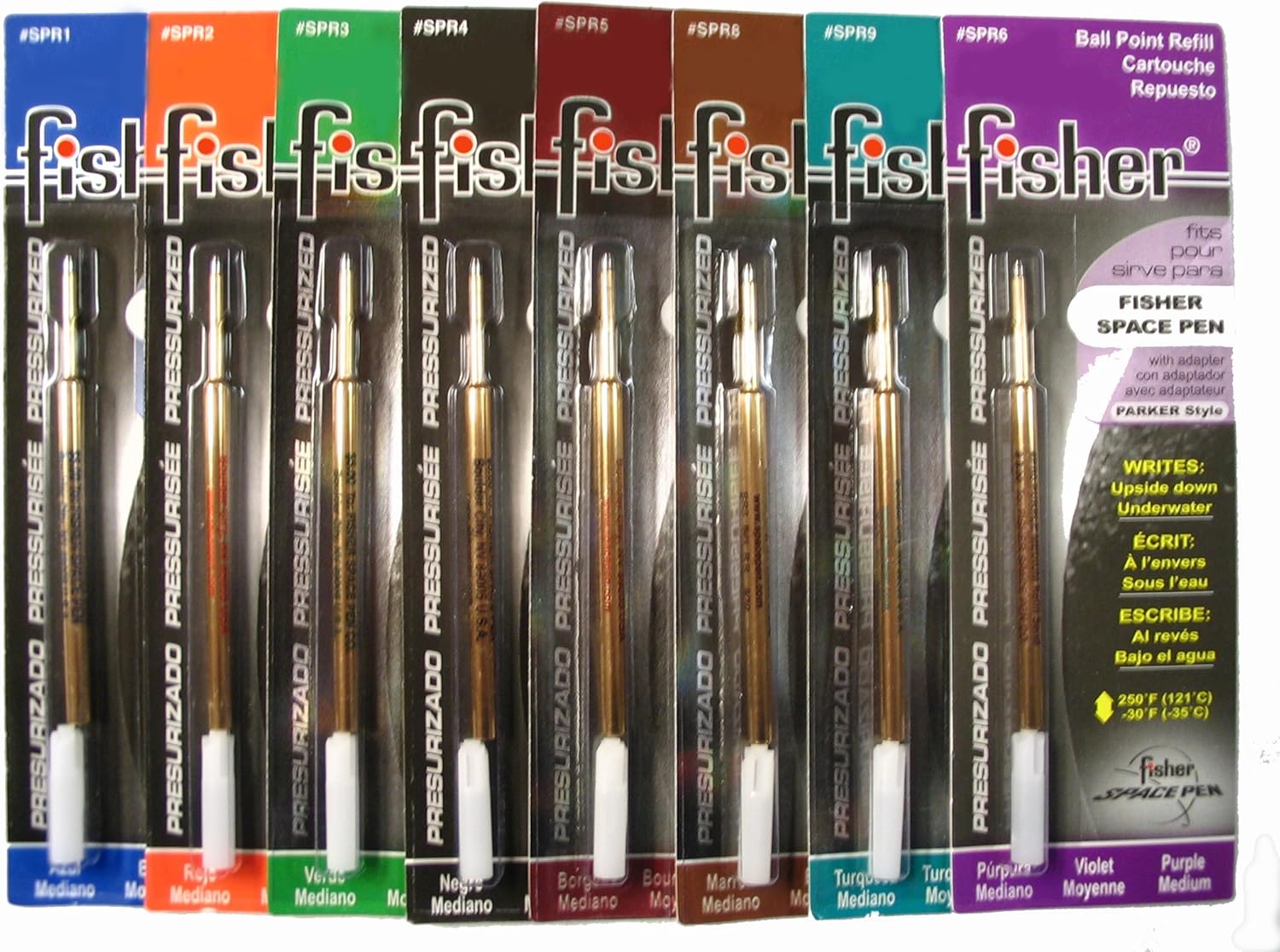 Fisher 8 Value PACK Multi Color Parker Style Refills Space Pen