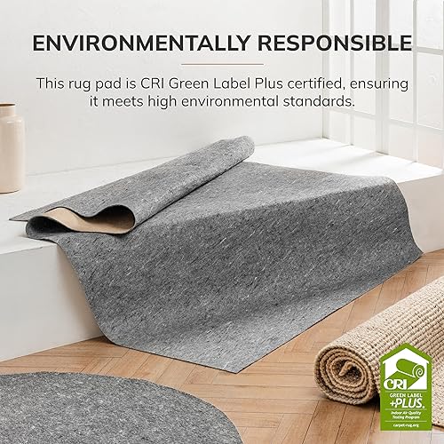 Miniatura 6 de Anji Mountain Almohadilla redonda redonda de 8 x 8 pies, antideslizante, extra fuerte para suelos de madera dura, almohadillas antideslizantes y