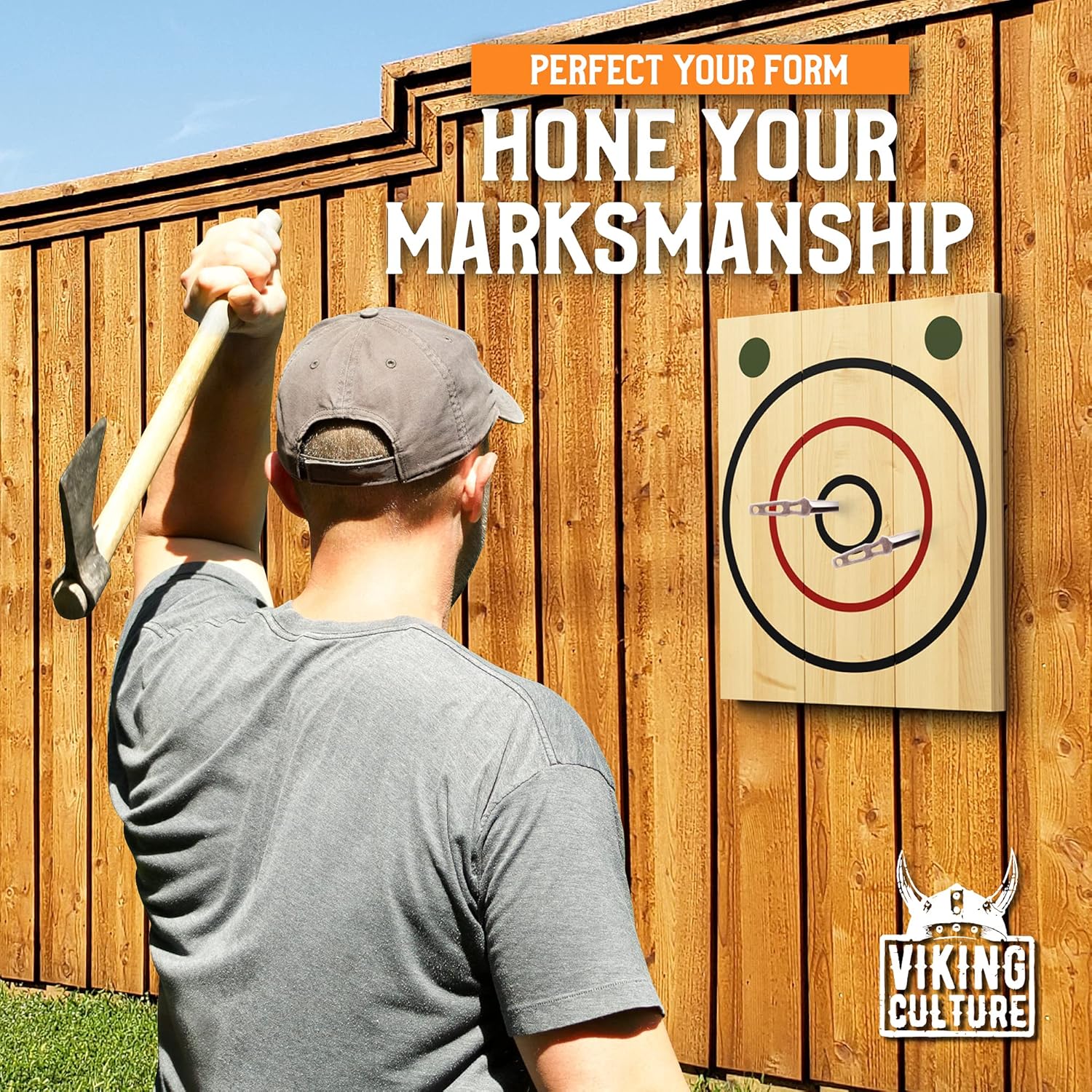Buy Viking Culture Axe Throwing Target Wooden Target Stand for