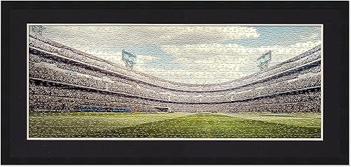 Miniatura 3 de Poster Palooza Marco para rompecabezas de 11.25 x 38.25 pulgadas, marco de madera negro con paspartú (negro) hecho para mostrar rompecabezas de