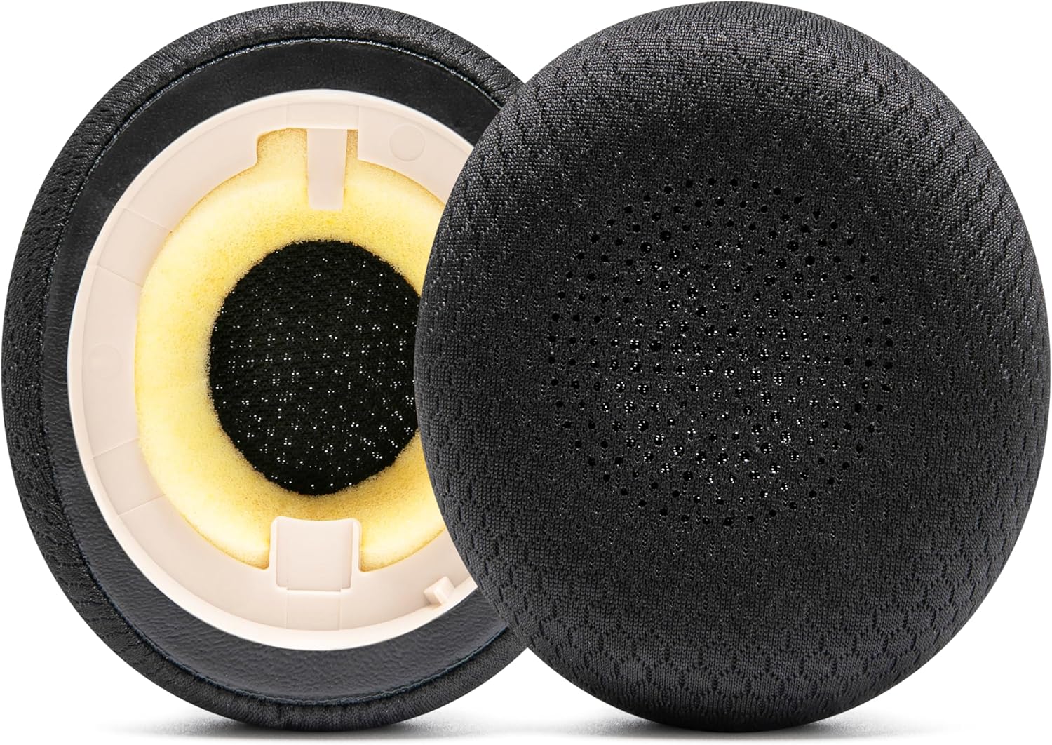WC PadZ Evolve2 65 - XL Airweave Fabric Earpads for Jabra Evolve2 65, Evolve2 40 & Elite 45h by Wicked Cushions | Enhanced Comfort, Thickness, & Durability | Black - Image 7