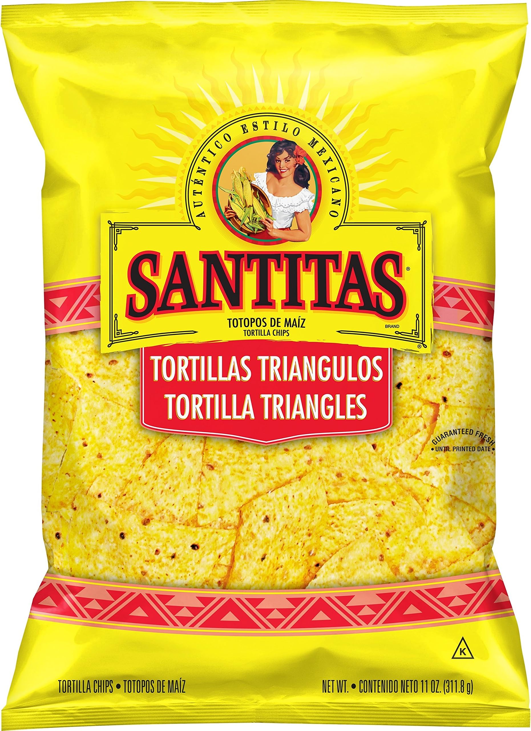 Santitas Tortilla Chips, White Corn, 11 Ounce