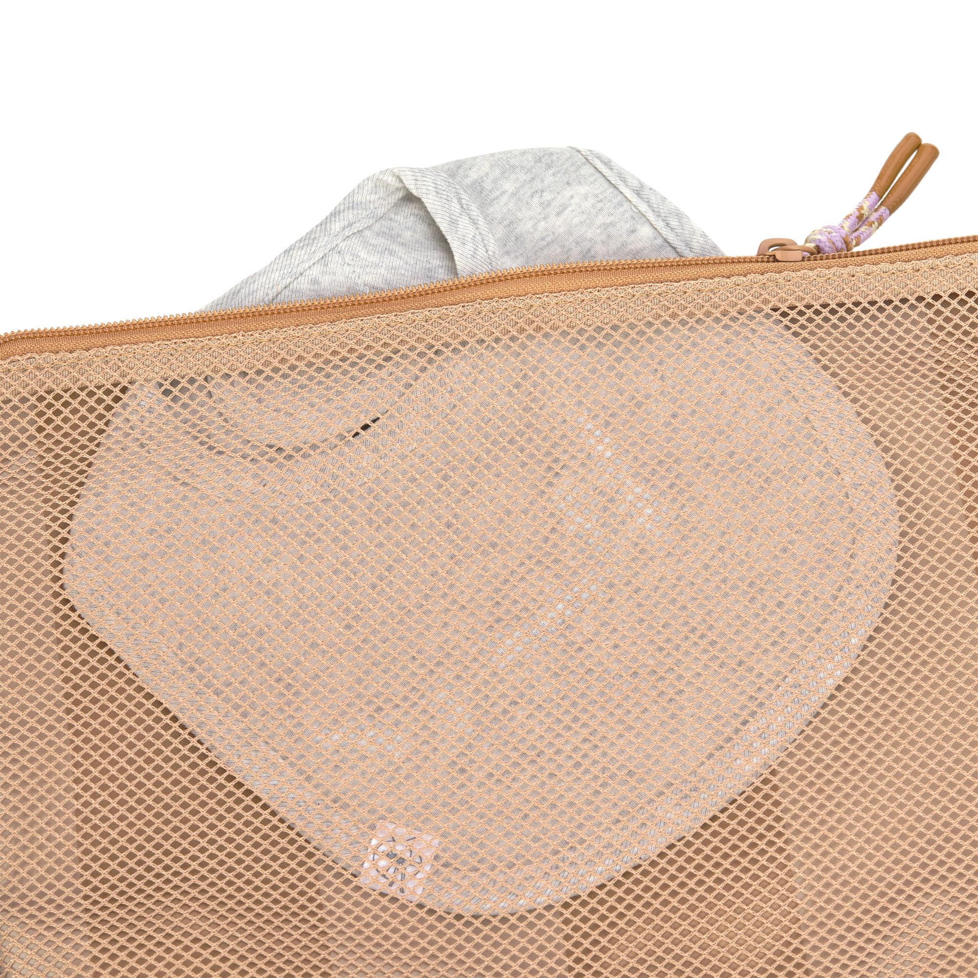 LÄSSIG Borsa per pannolini con fasciatoio per i bambini in movimento/Casual Changing Organizer beige/camel