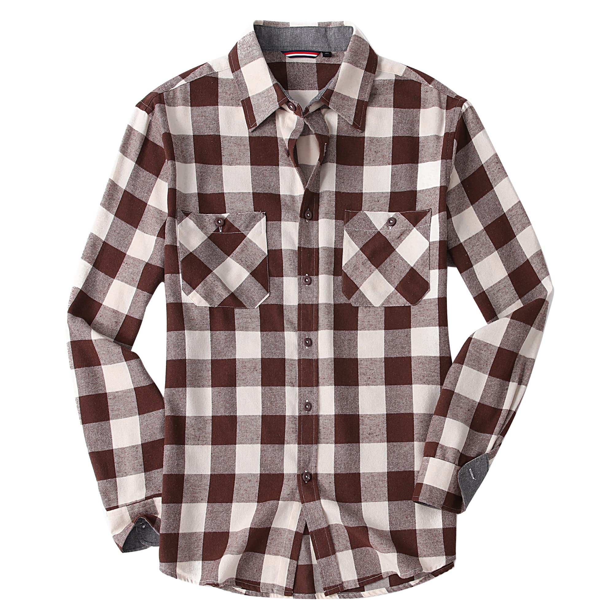 Alex Vando Mens Button Down Shirts Flannel Shirt Long Sleeve
