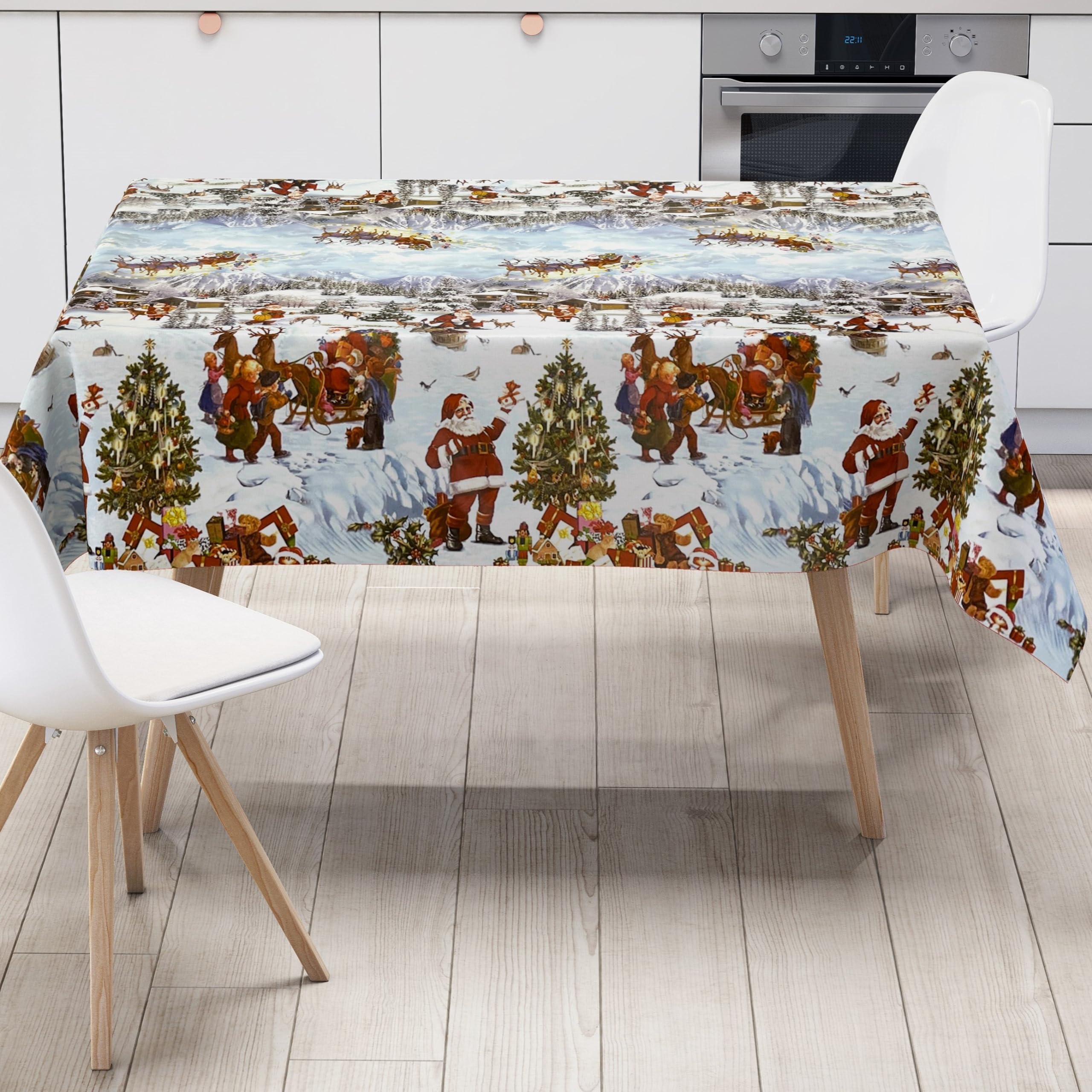Nappe De Type Toile Cirée Lavable - Ovale - Bord Coupé