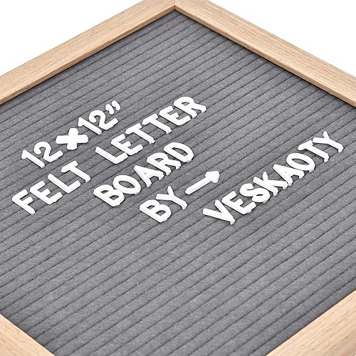 Miniatura 2 de Tablero de letras de fieltro con 460 letras, números y símbolos, tablero de mensajes intercambiable de 12 x 12 pulgadas con gancho de montaje en