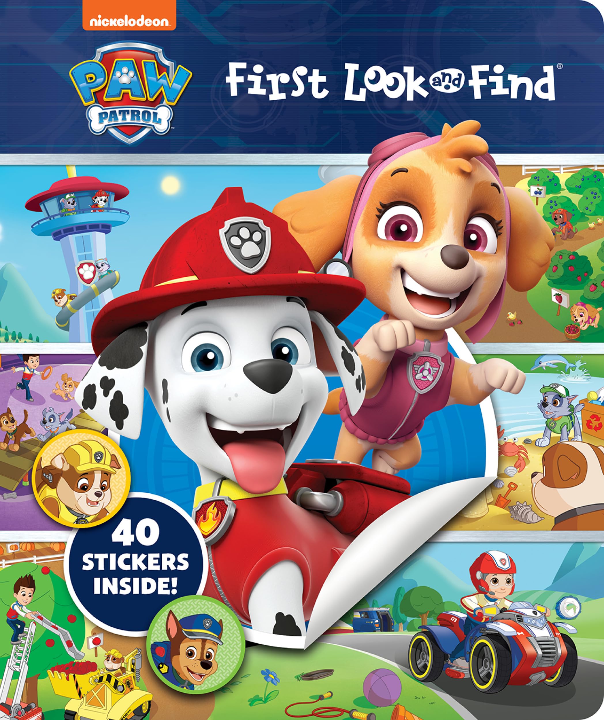 Nickelodeon PAW Patrol - First Look and Find Activity Book with 40 Stickers! - PI Kids