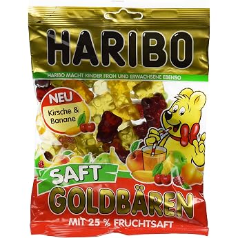 Haribo Juicy Goldbears Bears Winegums Fruit Gums Sweets Bonbon In Bag 175 g