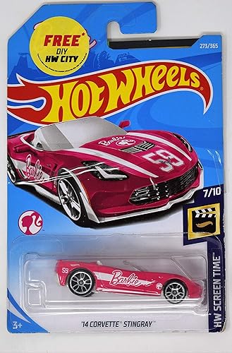 Hot Wheels Coche de Barbie - '14 Corvette Stingray