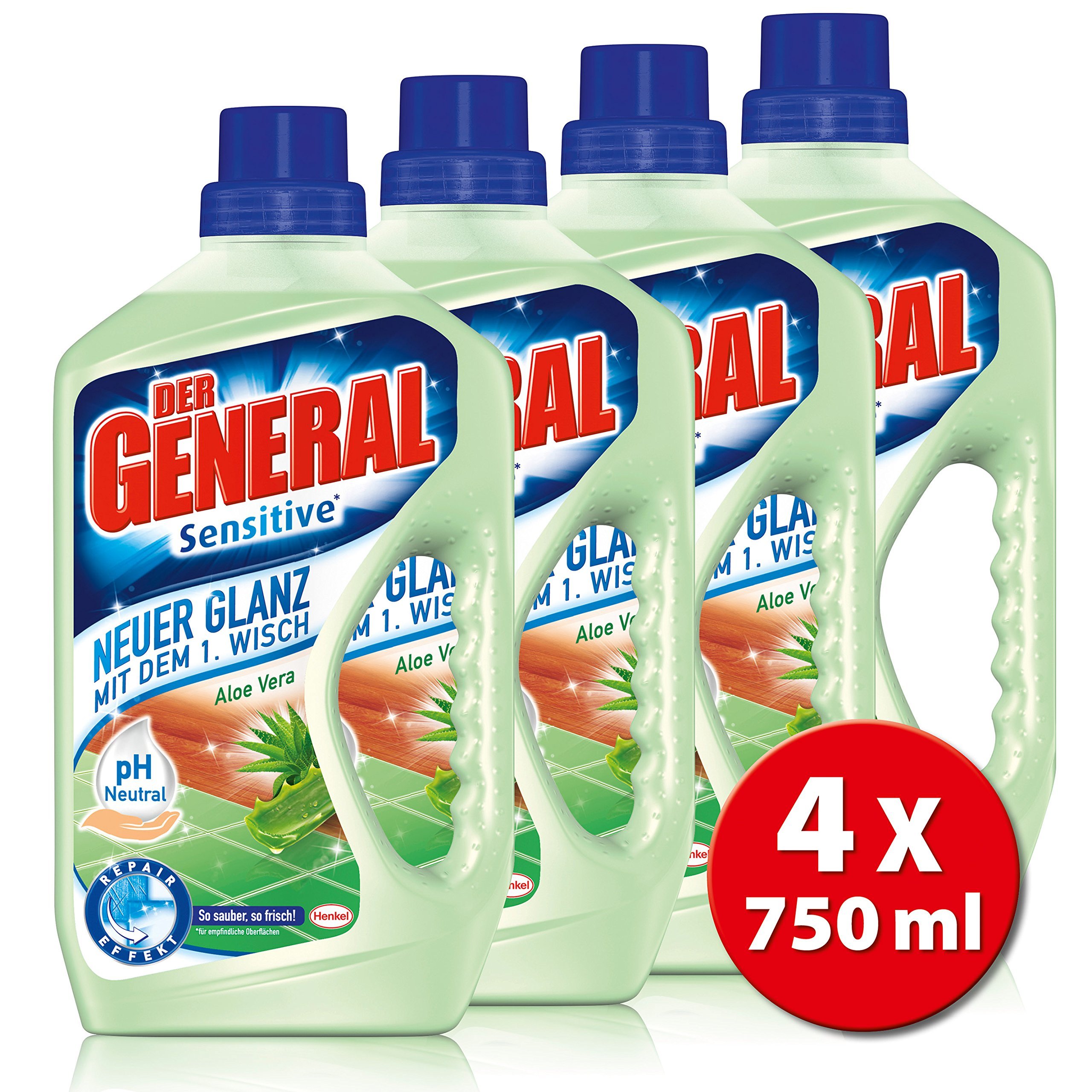 Der General Sensitive Aloe Vera, Allzweckreiniger, (1 x 750 ml) : Amazon.de:  Drogerie & Krperpflege