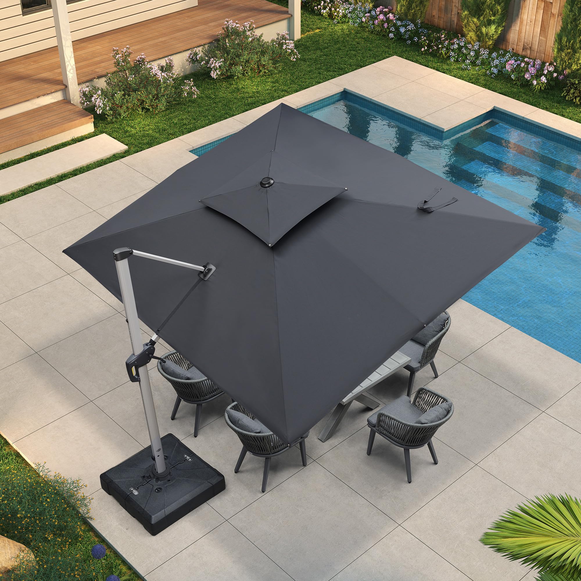 fade resistant patio umbrella canada Cantilever Umbrellas for Outdoor Shade
