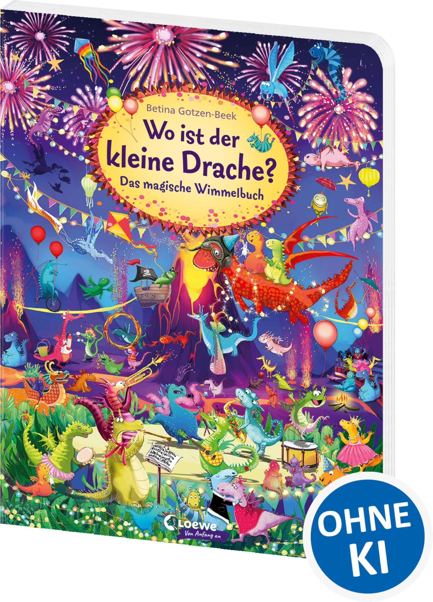 Wo ist der kleine Drache?: Das magische Wimmelbuch - Großes Pappbilderbuch für Kinder ab 3 Jahren gegen Langeweile zu Hause oder unterwegs! (Wimmelbilderbücher)