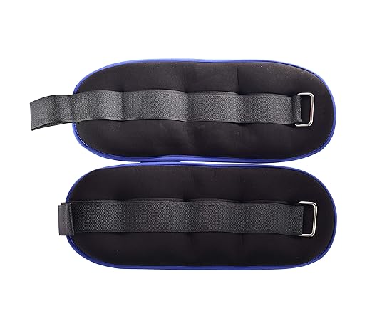 IRIS Fitness Ankle/Wrist Weights (1 Pair), Fully Adjustable Weight for Arm, Hand & Leg - Best for Exercise, Fitness, Walking, Jogging, Gymnastics, Aerobics and Gym (Blue)