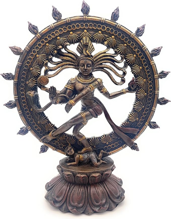 RUSTIX Hindu Shiva Nataraja Statue Lord of Destruction