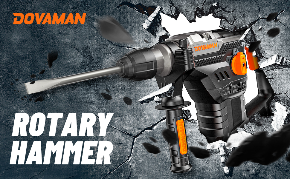1-9/16'' SDS Rotary Hammer Drill, 12.5Amp Heavy Duty Rotary Hammer