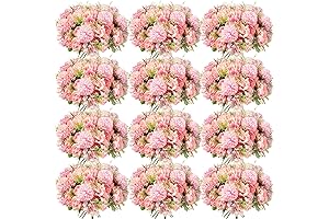 12 Bundles Peonies Artificial Flowers for Table Centerpiece Decor