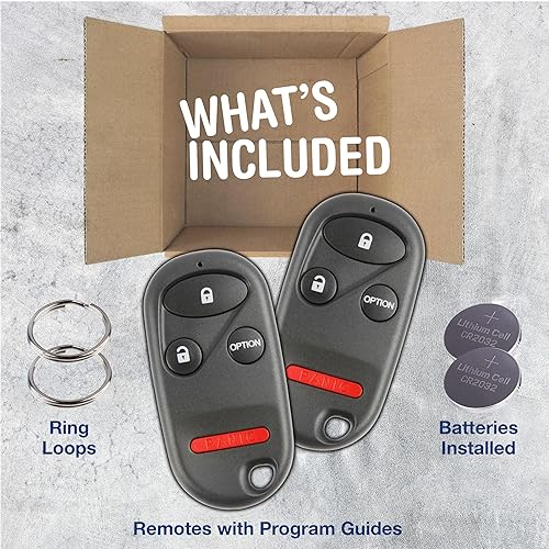 Miniatura 10 de KeylessOption Llavero para Honda Accord Civic Odyssey Pilot S2000 1996, 1998, 1999, 2000, 2001, 2002, 2003, 2004, 2005, 2006, 2007, 2008, 2009