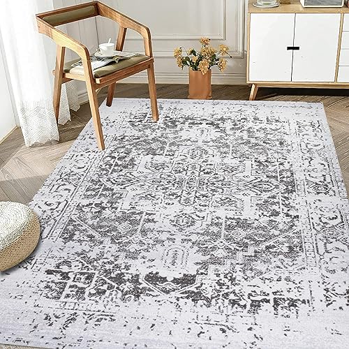 Miniatura 23 de Alfombra lavable a máquina con parte trasera antideslizante y resistente a las manchas, respetuosa con el medio ambiente, apta para familias y