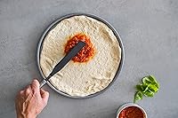 Vista 5 de KitchenCraft Espátula de plástico profesional para hornear con mango de acero inoxidable, 13.0 in, color plateado y negro