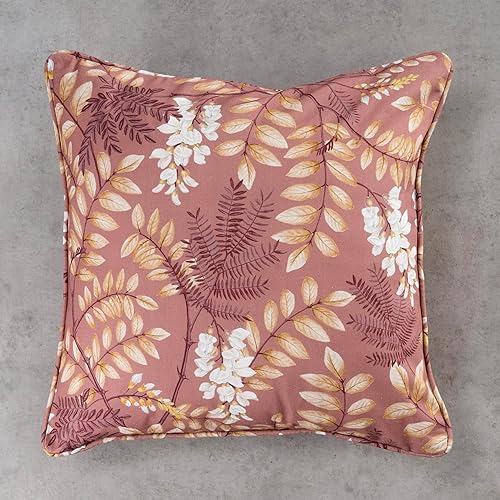 Miniatura 9 de Maison d' Hermine Funda de almohada decorativa 100% algodón, 20 x 20 pulgadas, cuadradas, lavables, con cremallera invisible, para sofá, dormitorio,