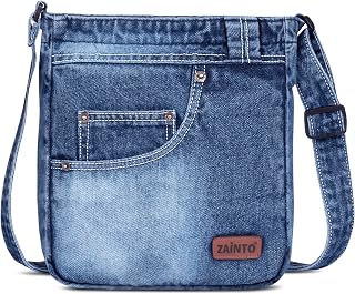 ZAINTO Premium Denim Sling Bag for Women Jeans cross packet bag for girls Blue Jeans Bag Price In India
