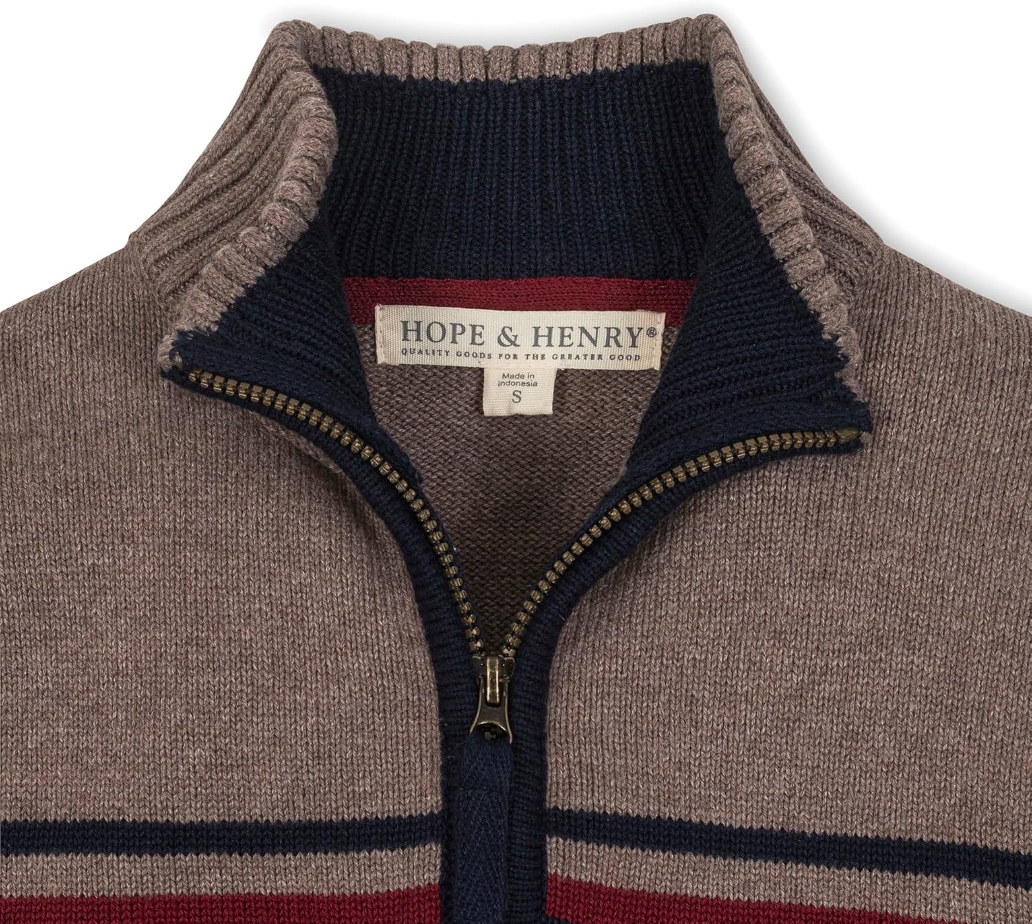 Half Zip Pullover Sweater with Elbow Patches
