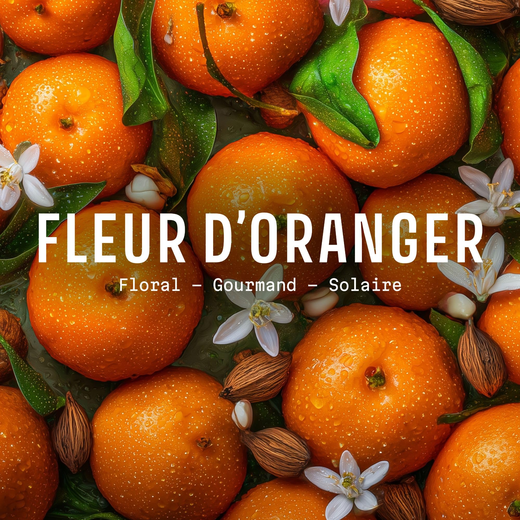 Eau de Toilette Fleur d’Oranger 50ml - Parfum Fleur d’Oranger Femme Floral, Doux et Lumineux - Notes de Mandarine & Vanille - Fabriqué en Provence - Panier des Sens