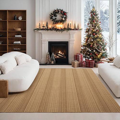 Miniatura 47 de Tapete para puerta de entrada interior, 2 x 3 pies, lavable a máquina, bohemio, antideslizante, diseño vintage, apto para mascotas, fibra sintética