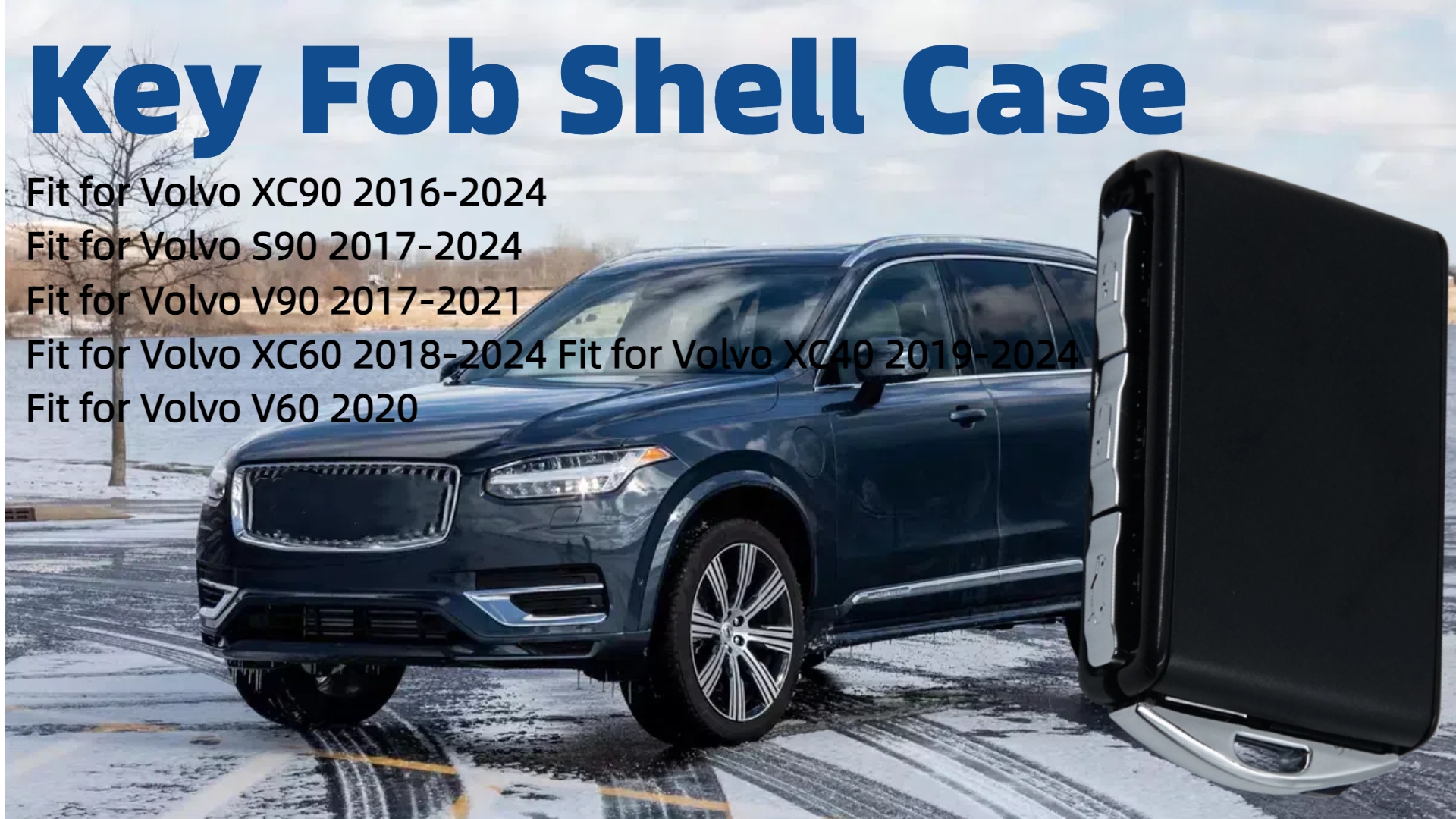 Amazon.com: eosorssa Key Fob Shell Case Replacement Fit for Volvo