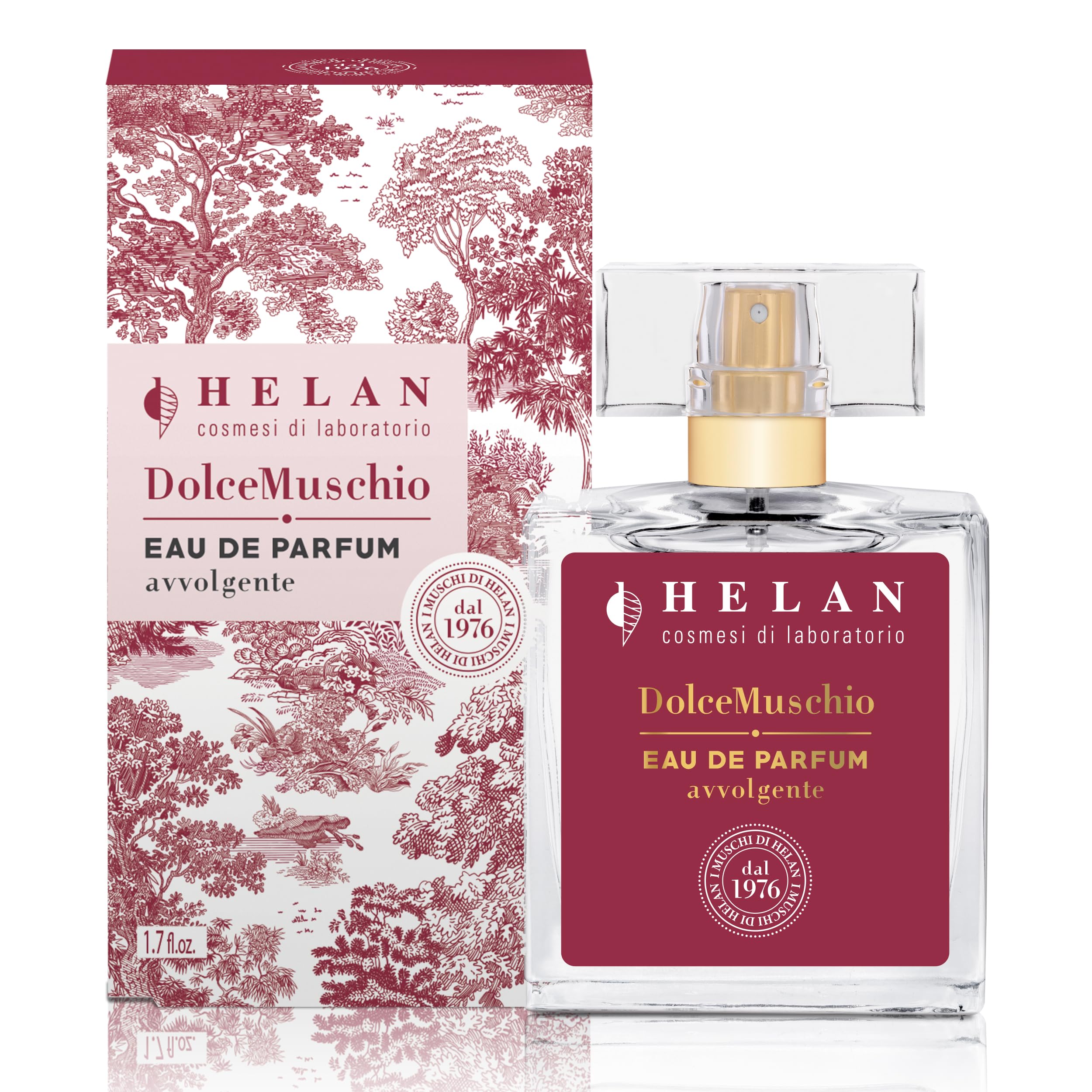 Helan Dolce Muschio - Musky, Gourmand and Oriental Women's Perfume with Toasted Almond and Flowery Jasmine Notes