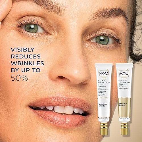 Miniatura 6 de RoC Retinol Correxion Deep Wrinkle Facial Moisturizer Skin Care Bundle: Retinol Correxion Deep Wrinkle Night Cream + Deep Wrinkle Day Cream con SPF