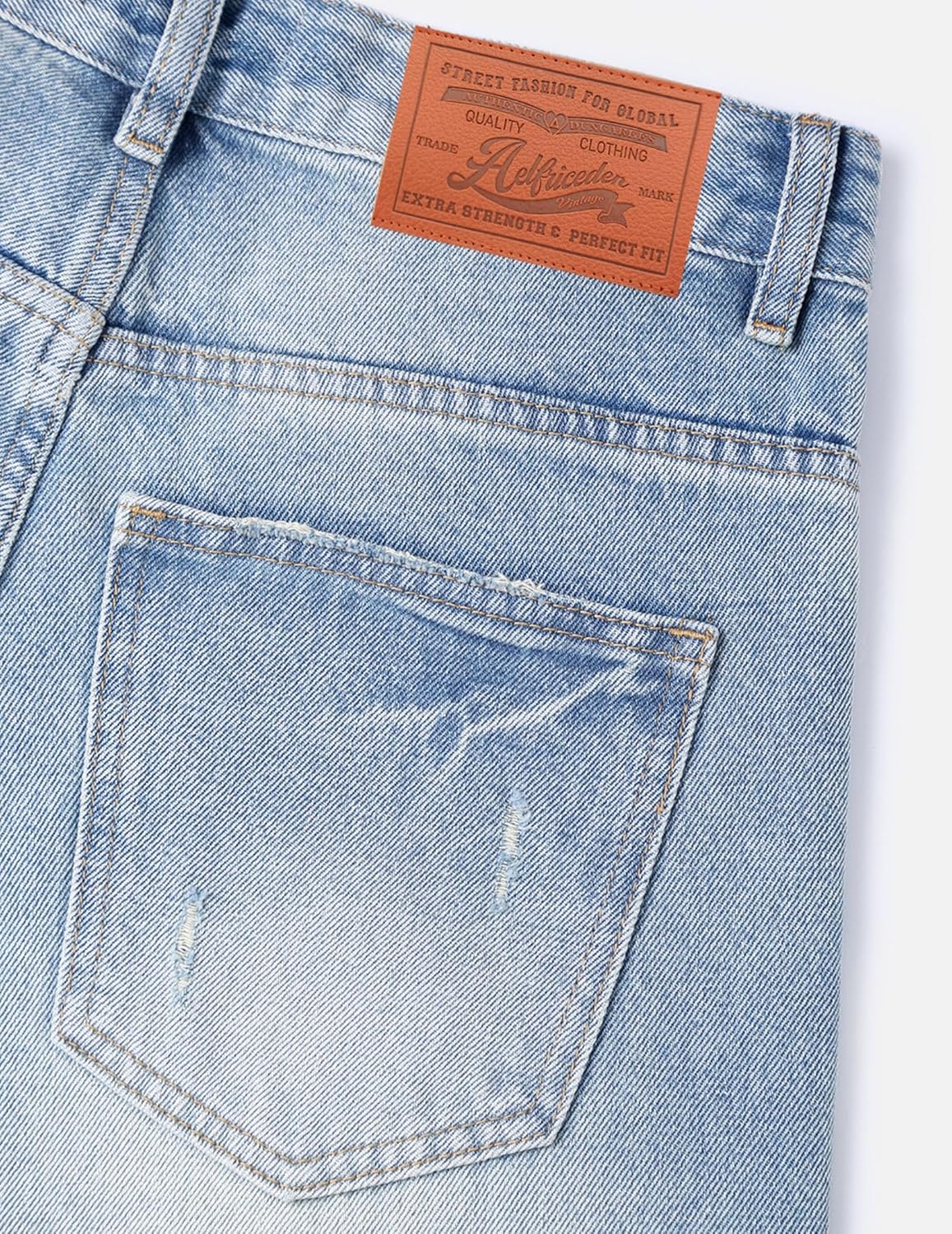 Aelfric Eden Washed Baggy Jeans Wide Leg Pants for Women Men Straight Leg Casual Loose Unisex Streetwear Y2K Denim Jeans - Image 6