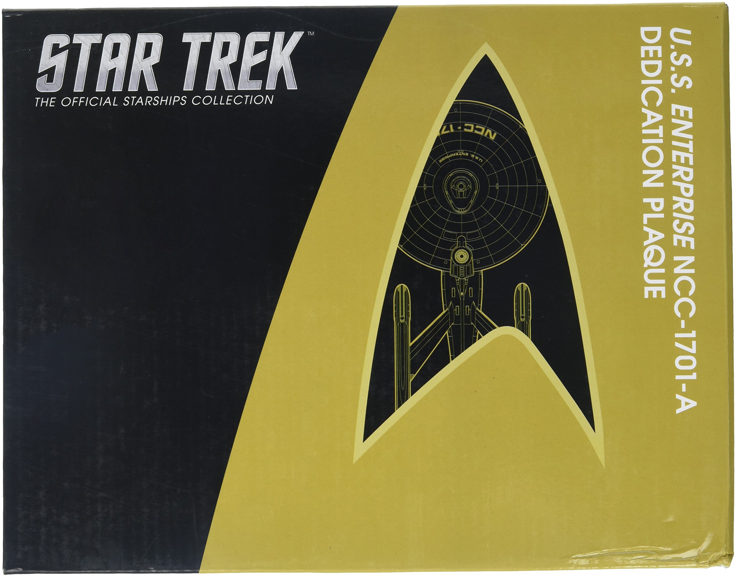 Diamond Comic Dist--England Eaglemoss Star Trek U.S.S. Enterprise NCC-1701-A Dedication Plaque