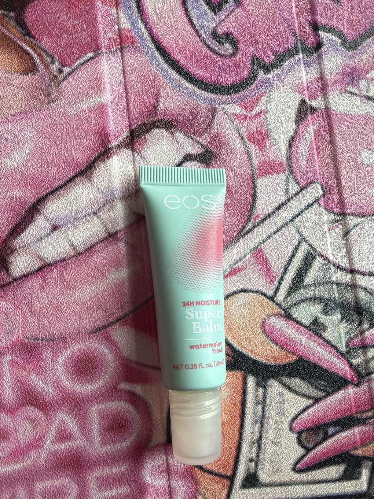 eos 24H Moisture Super Balm - Birthday Cake, Lip Mask, Day or Night Lip Treatment, Made for Sensitive Skin, Nourishing, Shea Butter, 0.35 fl oz